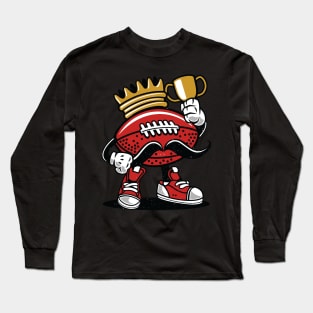 The Cool Football King Long Sleeve T-Shirt